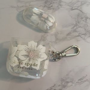 Kate Spade New York Clear Flower Airpods Case
